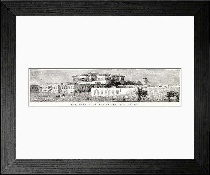 Framed Print : The Palace of de Ras el Tin, Alexandria, Egypt Framed Print : The Palace of de Ras el Tin, Alexandria, Egypt