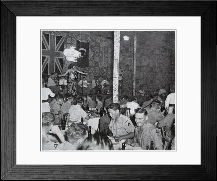 Framed Print : South African soldiers at the Alamein Club, Cairo, Egypt Framed Print : South African soldiers at the Alamein Club, Cairo, Egypt
