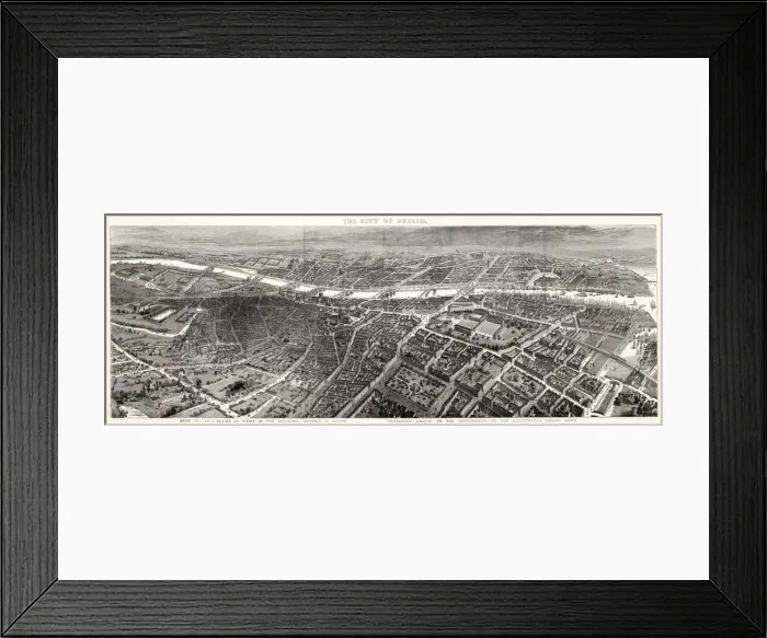 Framed Print : Panorama of The City of Dublin. Ireland Framed Print : Panorama of The City of Dublin. Ireland