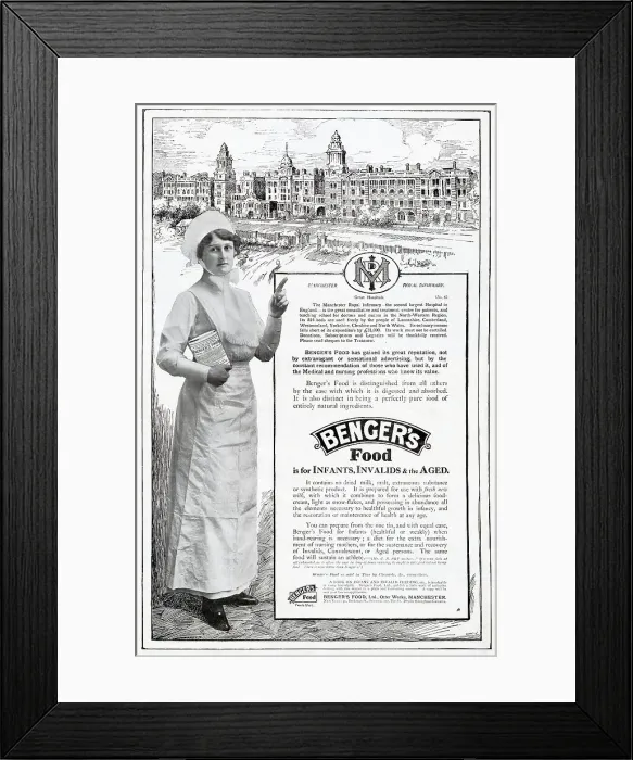 Framed Print : Advert for Benger's Infant Food 1921