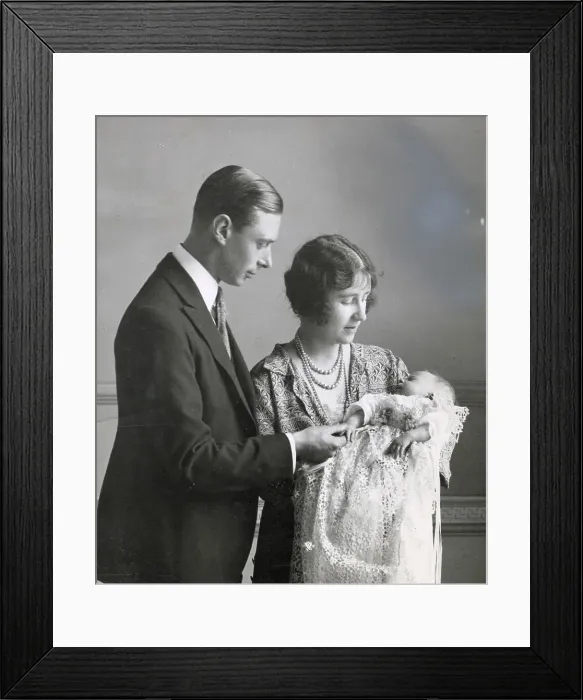 Framed Print : Christening of Princess Elizabeth