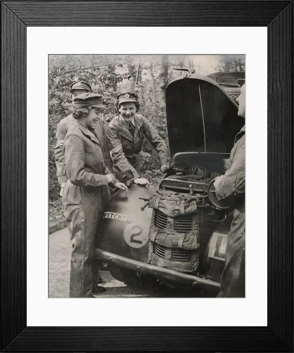 Framed Print : Princess Elizabeth in the Auxiliary Territorial Service