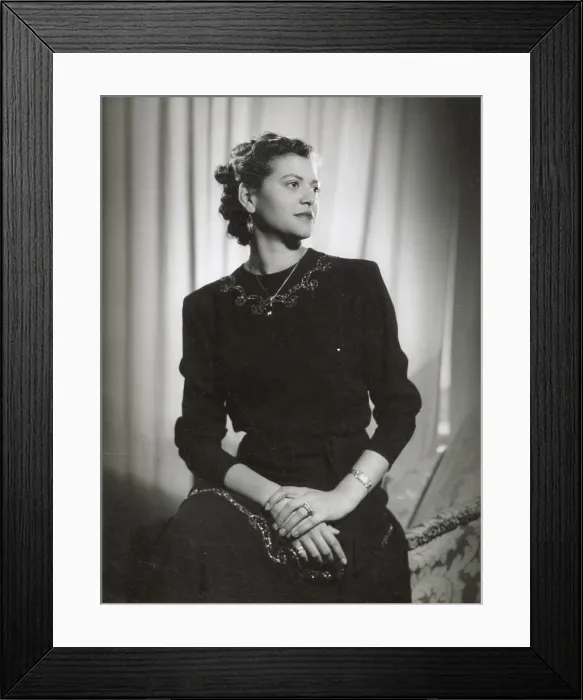 Framed Print : Mrs Cooper, wife of Liberian ambassador