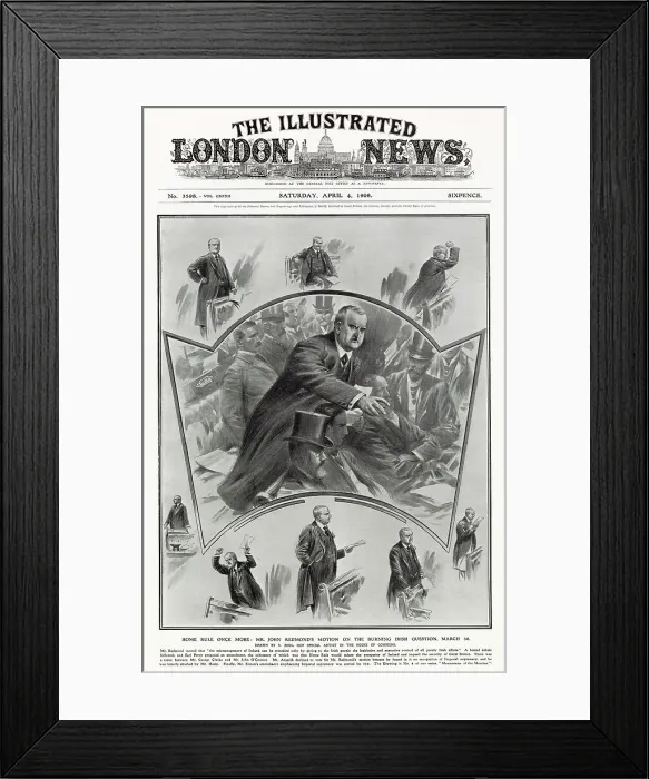 Framed Print : John Redmond's Home Rule Speech 1908 Framed Print : John Redmond's Home Rule Speech 1908