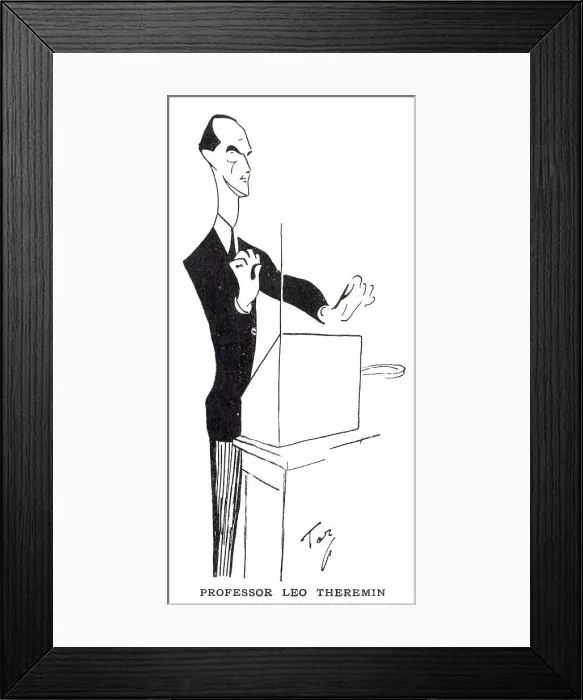 Framed Print : Leon Theremin (1896 - 1993), Russian and Soviet inventor, most famous for his invention of the theremin, one of the first electronic musical instruments and the first to be mass-produced. Date: 1928 Framed Print : Leon Theremin (1896 - 1993), Russian and Soviet inventor, most famous for his invention of the theremin, one of the first electronic musical instruments and the first to be mass-produced. Date: 1928