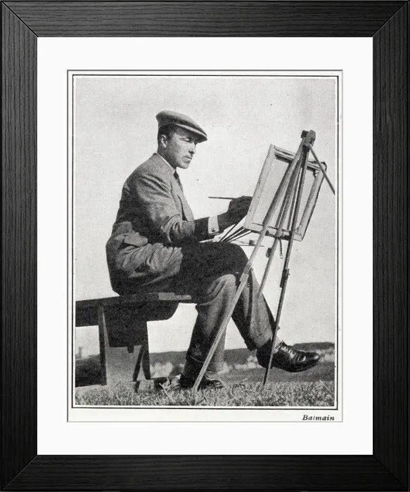 Framed Print : Count Michael Torby, son of Grand Duke Michael, pictured at an easel painting while at North Berwick. Date: 1932 Framed Print : Count Michael Torby, son of Grand Duke Michael, pictured at an easel painting while at North Berwick. Date: 1932