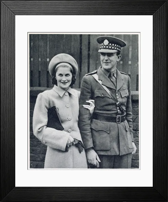 Framed Print : Married - Susan Bligh and Major William Stirling Framed Print : Married - Susan Bligh and Major William Stirling