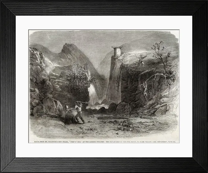 Framed Print : Mr. Falconer?s New Drama, Peep O? Day at The Lyceum