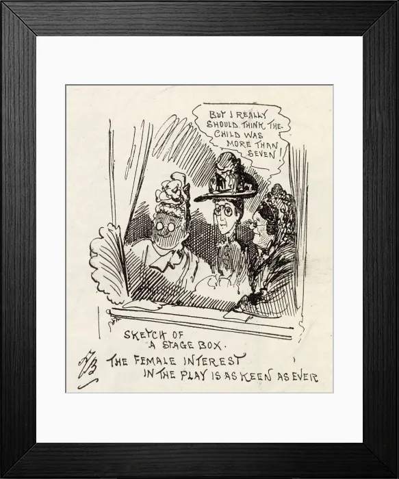 Framed Print : Women watching Little Lord Fauntleroy Framed Print : Women watching Little Lord Fauntleroy
