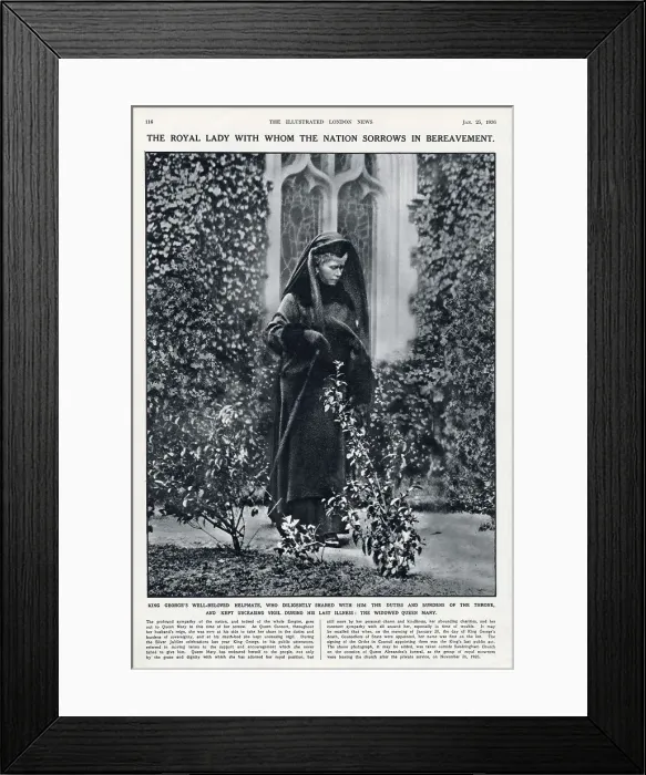 Framed Print : The widowed Queen Mary Framed Print : The widowed Queen Mary