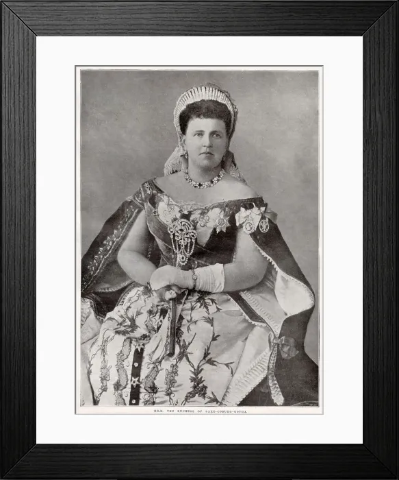 Framed Print : Grand Duchess Maria Alexandrovna of Russia (1853 - 1920), fifth child and only surviving daughter of Alexander II of Russia and Marie of Hesse and by Rhine Framed Print : Grand Duchess Maria Alexandrovna of Russia (1853 - 1920), fifth child and only surviving daughter of Alexander II of Russia and Marie of Hesse and by Rhine