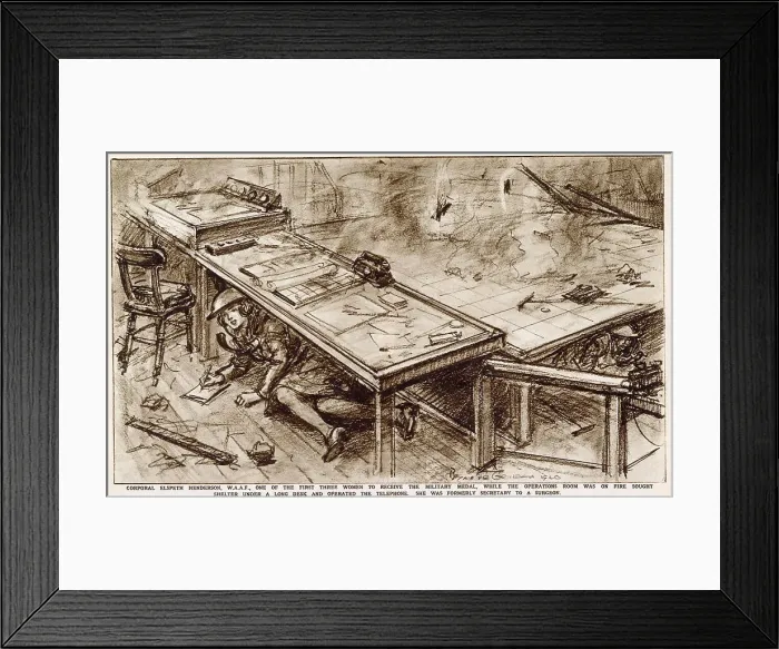 Framed Print : Military medal - Corporal Elspeth Henderson Framed Print : Military medal - Corporal Elspeth Henderson
