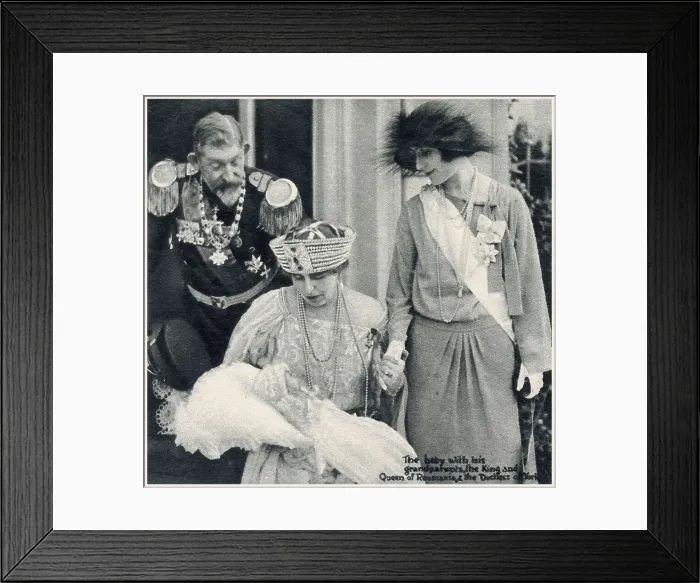 Framed Print : The Belgrade Royal Christening: baptism of the infant Crown Prince of Yugoslavia (later King Peter II of Yugoslavia) Framed Print : The Belgrade Royal Christening: baptism of the infant Crown Prince of Yugoslavia (later King Peter II of Yugoslavia)