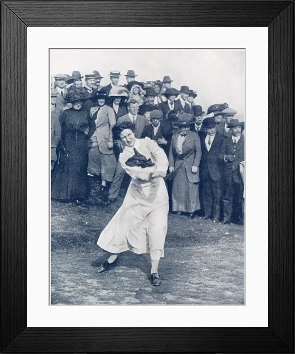 Framed Print : Cecilia Leitch in match against Harold Hilton, Walton Heath Framed Print : Cecilia Leitch in match against Harold Hilton, Walton Heath