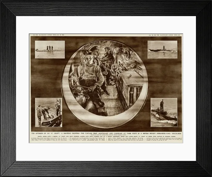 Framed Print : X Craft - British Midget Submarine - HMS Excelsior Framed Print : X Craft - British Midget Submarine - HMS Excelsior