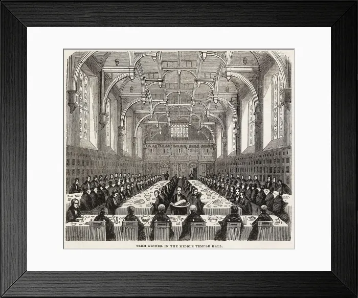 Framed Print : Term dinner in the Middle Temple Hall Framed Print : Term dinner in the Middle Temple Hall