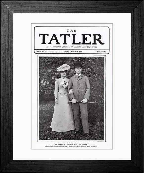 Framed Print : Wilhelmina Helena Pauline Maria (1880 - 1962), Queen of the Kingdom of the Netherlands from 1890 until her abdication in 1948, photographed in the year of her marriage to Prince Henry, Duke of Mecklenburg-Schwerin, Prince Consort (1876 - 1934) Framed Print : Wilhelmina Helena Pauline Maria (1880 - 1962), Queen of the Kingdom of the Netherlands from 1890 until her abdication in 1948, photographed in the year of her marriage to Prince Henry, Duke of Mecklenburg-Schwerin, Prince Consort (1876 - 1934)