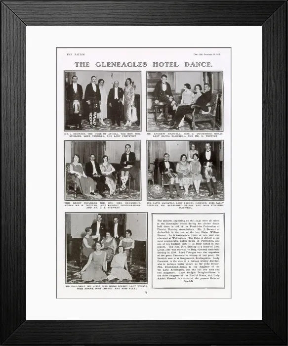 Framed Print : The Gleneagles Hotel Dance Framed Print : The Gleneagles Hotel Dance
