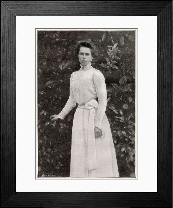 Framed Print : Princess Beatrice of Saxe-Coburg and Gotha (1884 - 1966), member of the British royal family, granddaughter of Queen Victoria