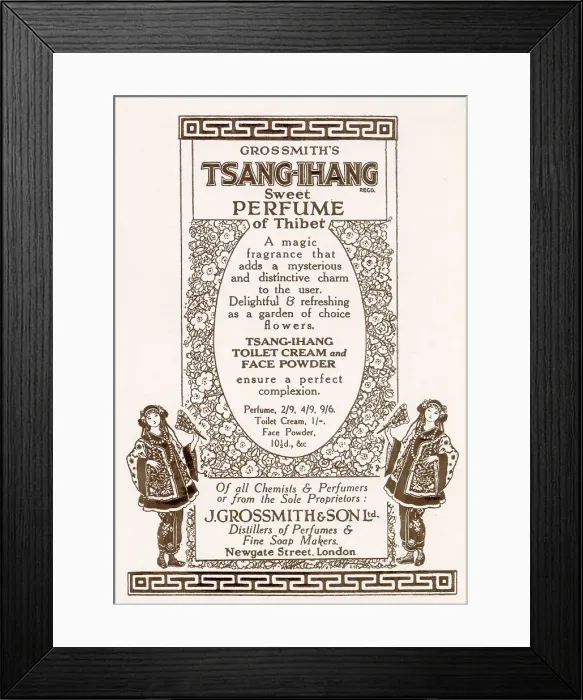 Framed Print : Advert for Tsang-Ihang - Perfume 1924
