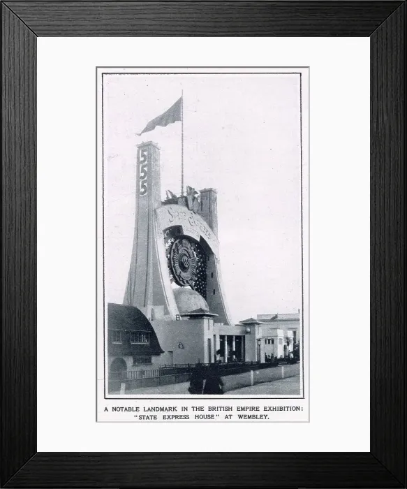 Framed Print : Accessible by rail, standing 150 ft high on 16, 000 sq. ft space, the British Empire Exhibition in Wembley, London. Date: 1924 Framed Print : Accessible by rail, standing 150 ft high on 16, 000 sq. ft space, the British Empire Exhibition in Wembley, London. Date: 1924