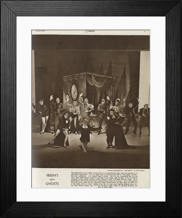 Framed Print : Henrik Ibsen's Ghosts - the Lyric Revue company Framed Print : Henrik Ibsen's Ghosts - the Lyric Revue company