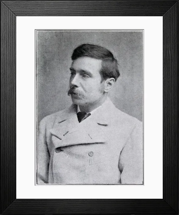 Framed Print : H G Wells. Herbert George Wells (1866 - 1946), English writer Framed Print : H G Wells. Herbert George Wells (1866 - 1946), English writer