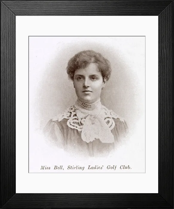 Framed Print : Miss Mary Bell, Stirling Ladies Golf Club Framed Print : Miss Mary Bell, Stirling Ladies Golf Club