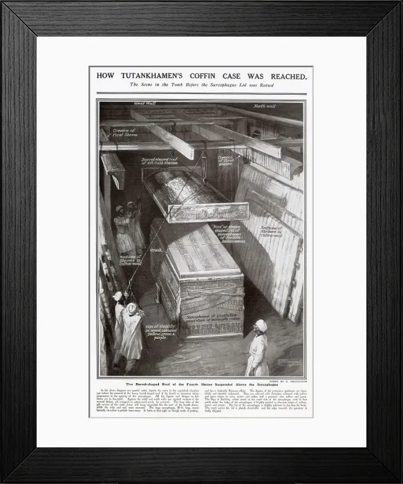 Framed Print : How Tutankhamen's Coffin Lid was Raised Framed Print : How Tutankhamen's Coffin Lid was Raised