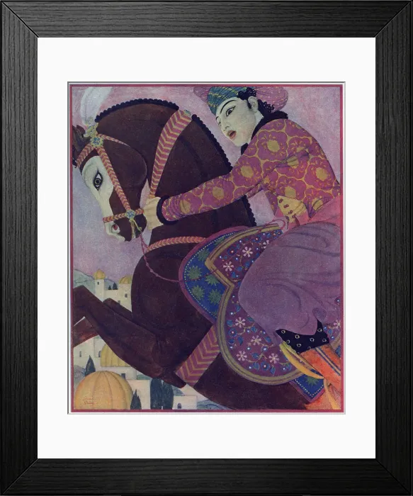 Framed Print : Edmund Dulac - Characters of the Arabian Nights Framed Print : Edmund Dulac - Characters of the Arabian Nights