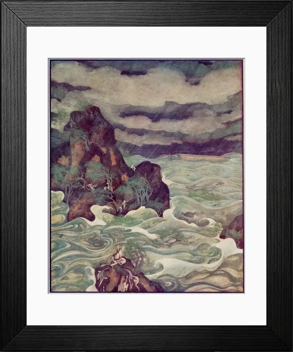 Framed Print : The Flood by Edmund Dulac Framed Print : The Flood by Edmund Dulac