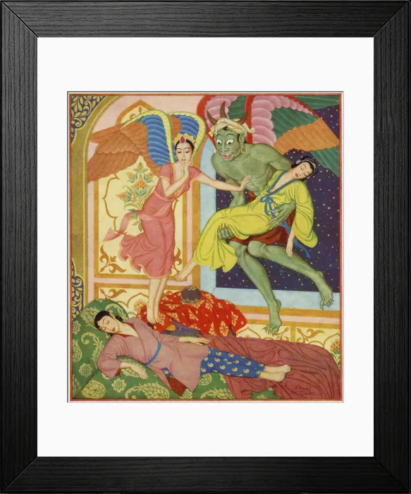Framed Print : The genii and Princess Badoura Framed Print : The genii and Princess Badoura