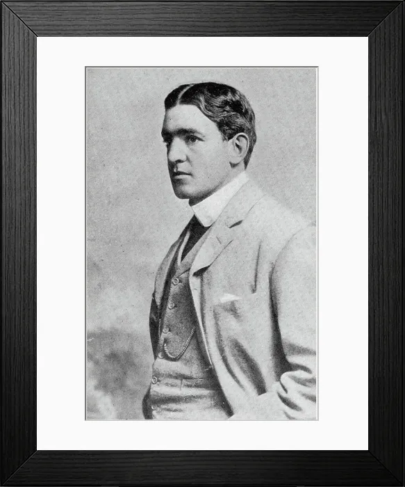 Framed Print : Ernest Shackleton (1874 - 1922), Anglo-Irish Antarctic explorer who led three British expeditions to the Antarctic. Date: 1904 Framed Print : Ernest Shackleton (1874 - 1922), Anglo-Irish Antarctic explorer who led three British expeditions to the Antarctic. Date: 1904