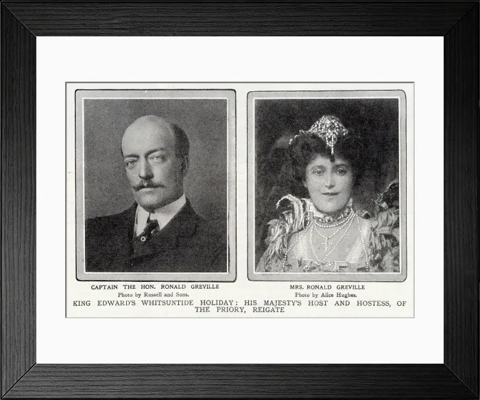 Framed Print : Captain and Mrs Ronald Greville