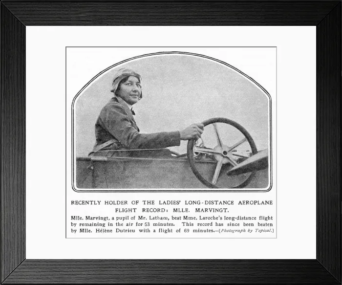 Framed Print : Marie Marvingt