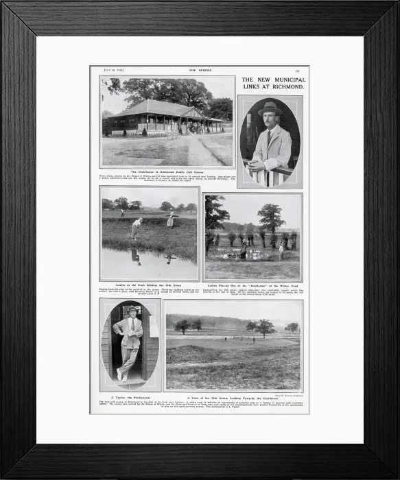 Framed Print : The New Municipal Links at Richmond Framed Print : The New Municipal Links at Richmond