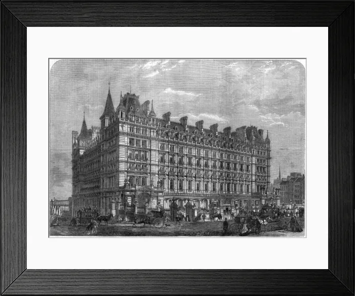 Framed Print : Charing Cross station and hotel, Central London Framed Print : Charing Cross station and hotel, Central London