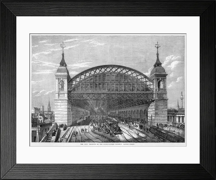 Framed Print : Cannon Street Station, City of London Framed Print : Cannon Street Station, City of London