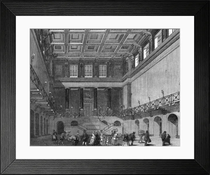 Framed Print : Great Hall, Euston Station, Central London
