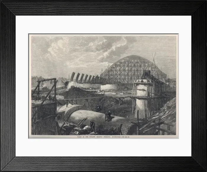 Framed Print : Building St Pancras Station, Central London Framed Print : Building St Pancras Station, Central London