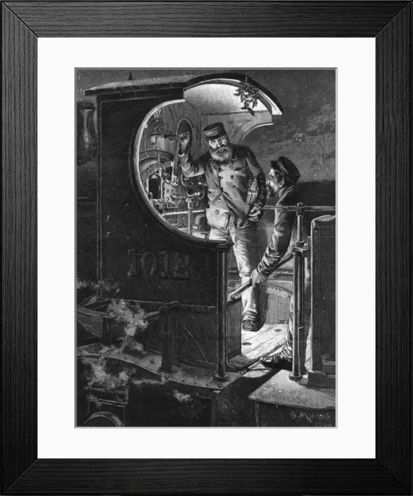 Framed Print : Train driver and stoker on engine footplate Framed Print : Train driver and stoker on engine footplate