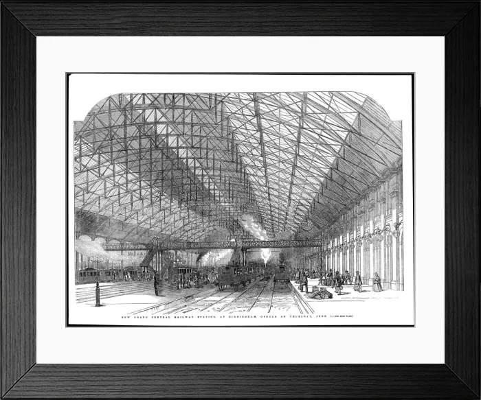 Framed Print : Interior, Birmingham Railway Station Framed Print : Interior, Birmingham Railway Station