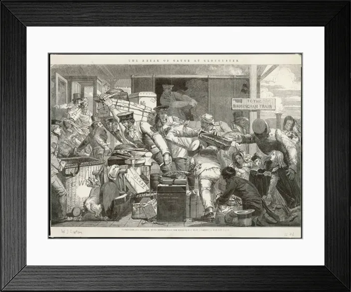 Framed Print : Changing trains at Gloucester