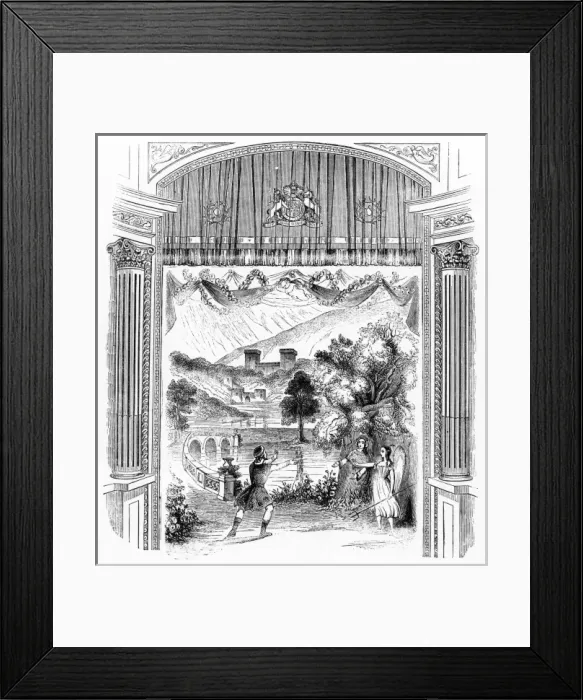 Framed Print : Purcells opera King Arthur at Drury Lane Theatre, London Framed Print : Purcells opera King Arthur at Drury Lane Theatre, London