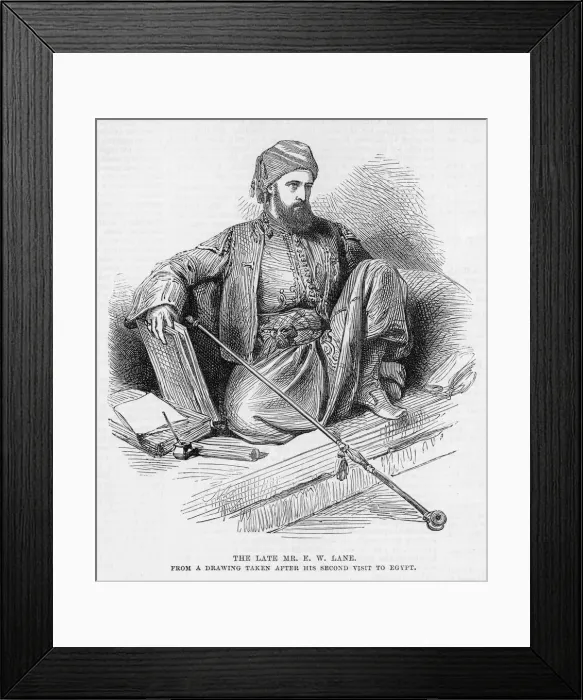 Framed Print : Edward William Lane, traveller and archaeologist