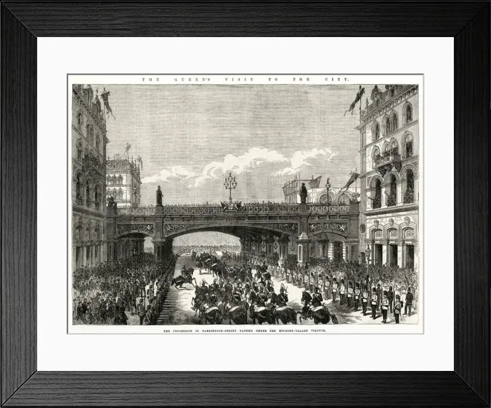 Framed Print : Holborn, London 1869 Framed Print : Holborn, London 1869
