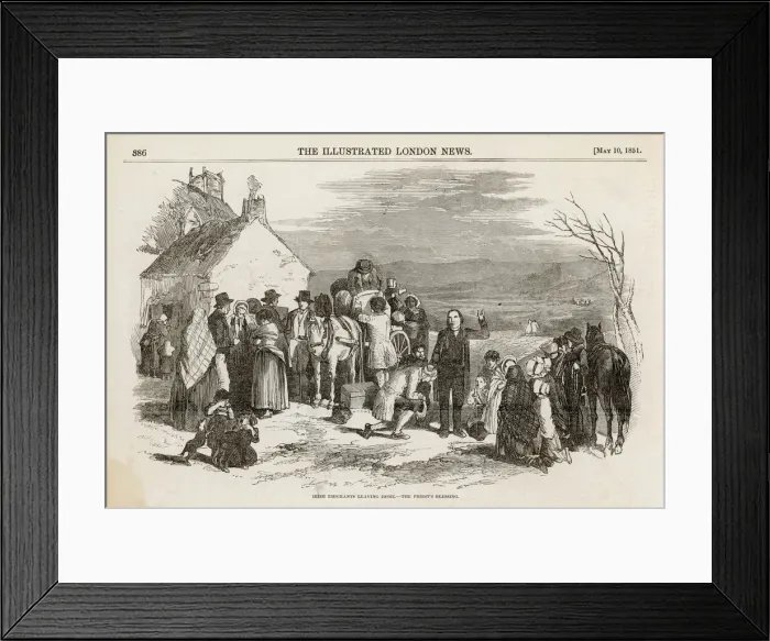 Framed Print : Church Bless Emigrants Framed Print : Church Bless Emigrants
