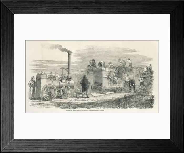 Framed Print : Hornsbys Thresher
