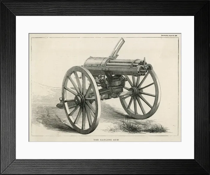 Framed Print : Gatling gun Framed Print : Gatling gun