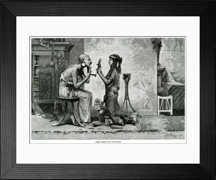 Framed Print : Cat death in Egypt Framed Print : Cat death in Egypt